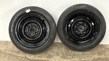 (2) Goodyear T125/80D13 Donut Tires- See Notes