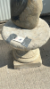 Concrete Pedestal & Bird Figure 25"H - 3