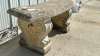 Concrete Garden Bench 41"L - 3 Piece - 5