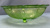 10" Green Depression Footed Bowl & Juicer - 7