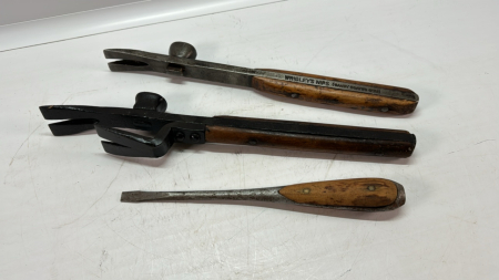 (2) Old Packing Crate Hammers - Notes