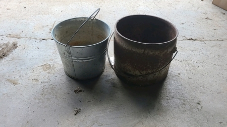 2 Steel Pails