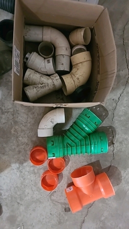 Lot of Poly Tile Fittings