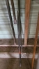 2 Wrecking bars, a prybar and iron hook - 2