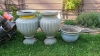 3 flower pots