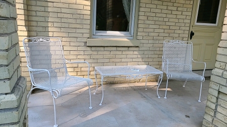 3 Piece Metal Patio Set