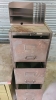 Desk, Filing Cabinet and Small Metal Shelf - 4