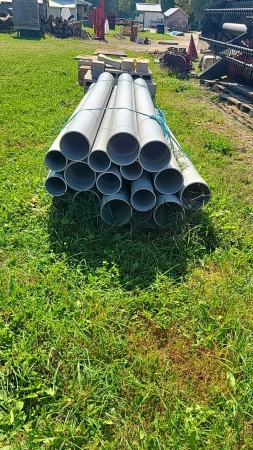 Lot of 6in and 8in PVC Conduit