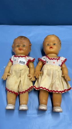 Pair of 10" Rubber Dolls