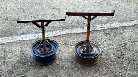 Pair of Adjustable Shopmade Stands