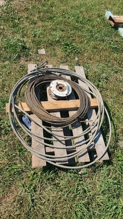 Lot of various steel cable