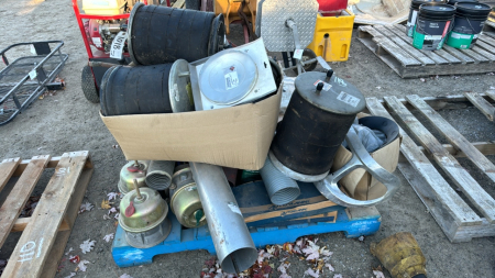 Skid of Tractor Trailer Parts