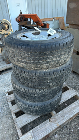 (4) Atlas Tires P245/65R17 on 5 Bolt Rims