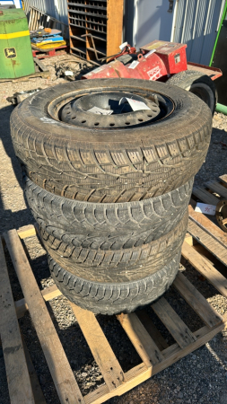 (4) Uniroyal 205/70R15 Tires on 5 Bolt Rims