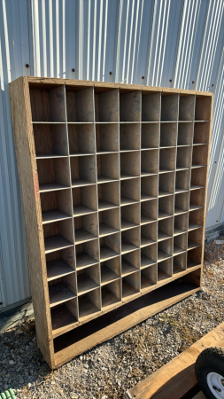 Homemade Parts Bin - 41"Wx 7"D x 48"H