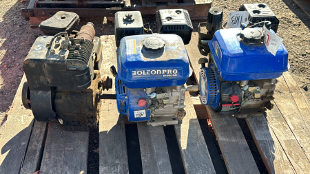 (3) Gas Motors for Parts