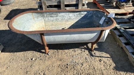 Vintage Tin Bathtub