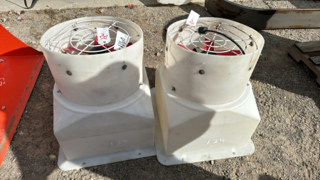 (2) 18" 220V Exhaust Fans