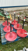 (6) Poly Poultry Feeders - 2