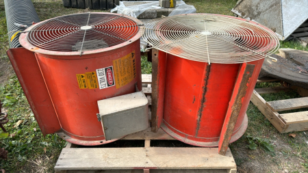 (2) 24" 32V Aeration Fans