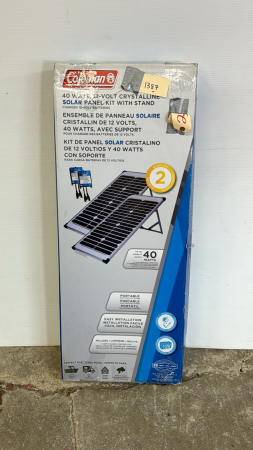 Set of 2 Coleman 40 Watt 12 Volt Crystalline Solar Panels