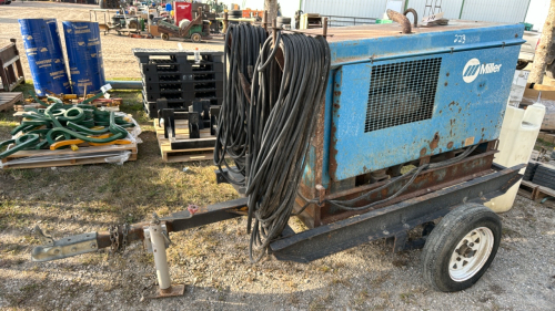 Miller Big 30A Diesel Stick Welder on Trailer