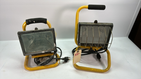 (2) Halogen Work Lights