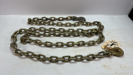 12' Grade 70 3/8 Chain with Grab Hooks