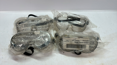 (4) Pairs of Vented Saftey Goggles