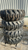 (4) 12-16.5 Skid Steer Tires on New 8 Bolt Rims - 2