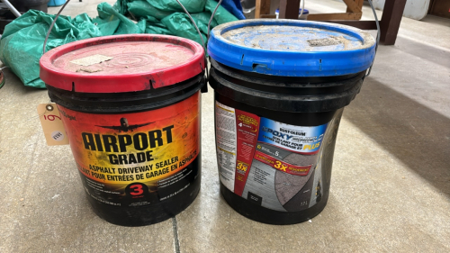 (2) Pails of Asphalt Driveway Sealer