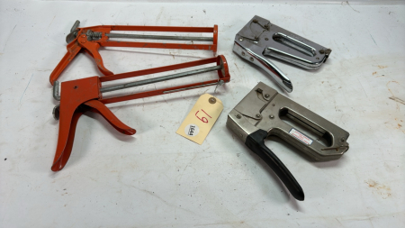 (2) Staplers & (2) Caulking Guns