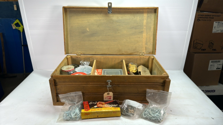 Quantity of Hardware in wooden Box