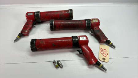 (3) Pneumatic Caulking Guns