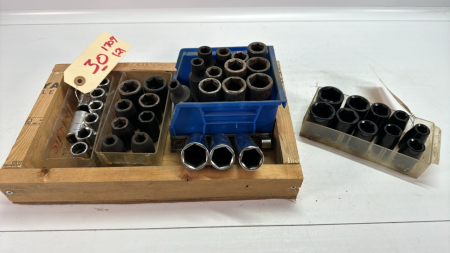 Quantity of 1/2" Drive Metric Sockets