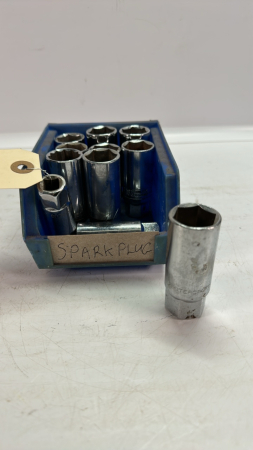 Quantity of 3/8" & 1/2" Drive Spark Plug Sockets