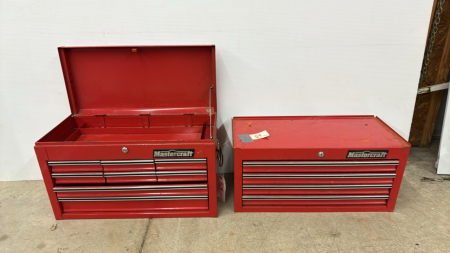 Mastercraft 2 Section Toolbox with keys