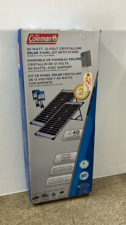 Set of 2 Coleman 40W 12V Crystalline Solar Panels